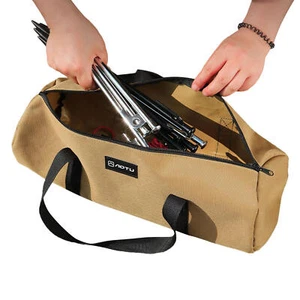 Canvas Double Layer Camping Tent Stakes Bag Tent Peg Ground Nail Storage Bag - Picture 1 of 10