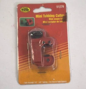 Tools Cache 51270 Mini Tubbing Pipe Cutter 1/8” to 5/8” Cuts Copper Aluminum - Picture 1 of 8