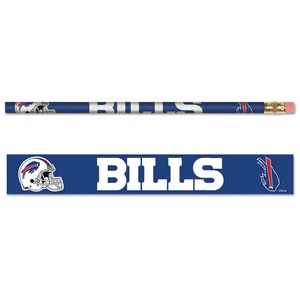 BUFFALO BILLS TEAM LOGO 6-PACK PENCILS NEW WINCRAFT 🦬 - Picture 1 of 1
