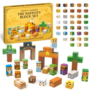 Calendario de Adviento Natividad 2025, Cuenta Regresiva Navidad 24 Días con Cubos Imanes J... - Imagen 1 de 9