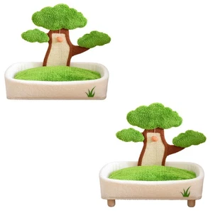 Cat Scratcher with Bed Bonsai Cat Bed Detachable Mat Grind Claw Wear Resistant - Picture 1 of 14