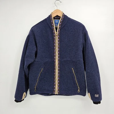 Vintage alf Kuhl Glacier Fleece Jacket Men's Size Small Full-Zip Nordic Blue - Image 1 of 4