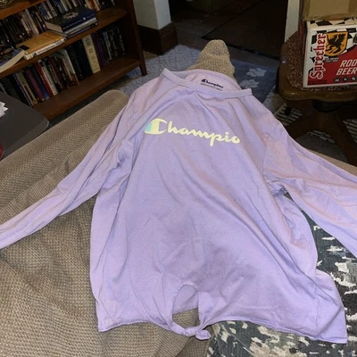 Camisa de manga larga Champion Lavender XL para niñas  Foto 1 de 4