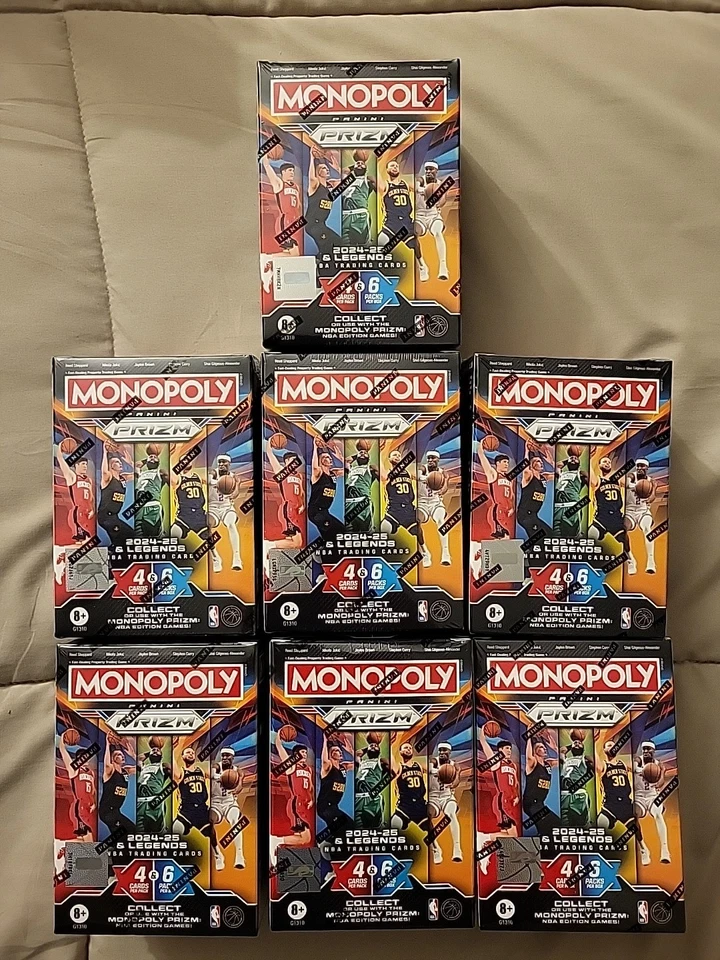 2024-25 Panini Prizm Monopoly NBA Basketball Blaster Box ()