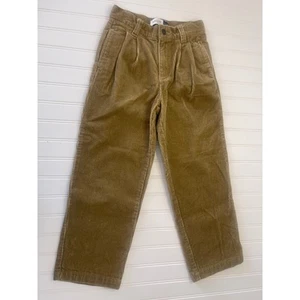 Gap Kids Easy Fit Tan Corduroy Pants Pleated - Size Boy's 7 - Picture 1 of 5