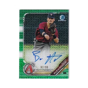 Blaze Alexander 2019 Bowman Chrome Auto Green Mega Box Refractor Arizona 62/99 - Bild 1 von 3