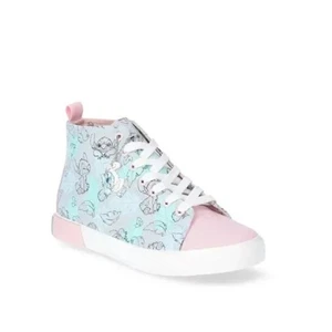 Disney Stitch Pastel High-Top Sneakers Womens Size 8 - Picture 1 of 3