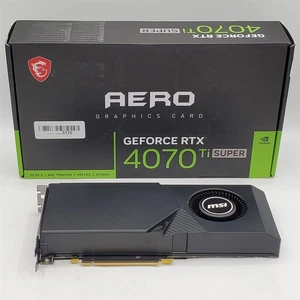 MSI Gaming NVIDIA GeForce RTX 4070 Ti Super 16G AERO 16GB GDRR6X Graphics Card - Picture 1 of 10