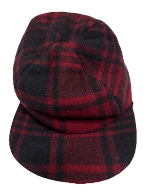 Adams & Spire Invierno Sombrero Gorra Lana Grande Rojo Cuadros Orejeras Esquí Caza Exterior Foto 1 de 4