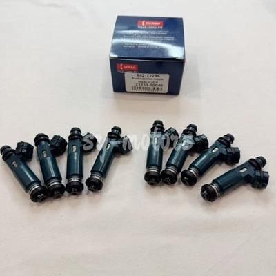 Injetores de combustível 8 peças Denso 23250-50040 para Toyota Tundra Lexus GX470 4.7L V8 98-05 - Imagem 1 de 4