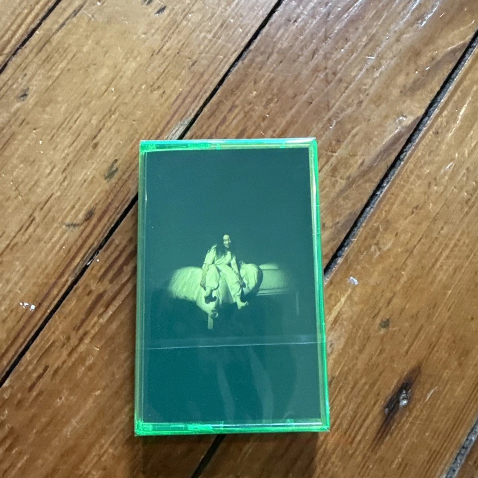Billie Eilish - WHEN WE ALL FALL ASLEEP WHERE DO WE GO Cassette Tape GLOW SEALED - Image 1 of 4