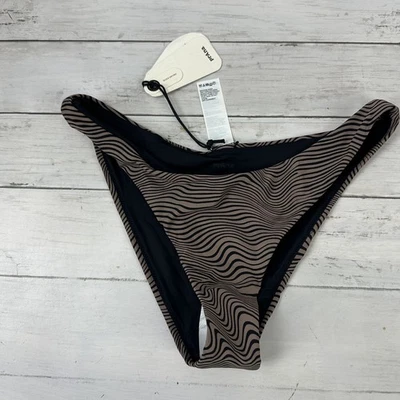 Prana Lahari Classic Swim Bottom Women's Medium Black Wavee NWT - Image 1 of 4
