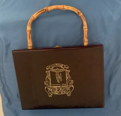Cartera caja cigarros Costa Rica vintage mango bambú ¡única en su clase! Foto 1 de 4