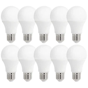 10 x LED A60 Birnen 9W ~ 60Watt E27 matt 820lm Lampen hell 840 neutralweiß 4000K - Bild 1 von 2