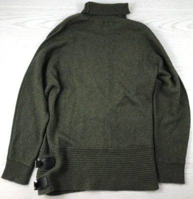 Vintage Moda International Sweater Women L Green Acrylic Mock Neck Wool Blend - Изображение 1 из 4