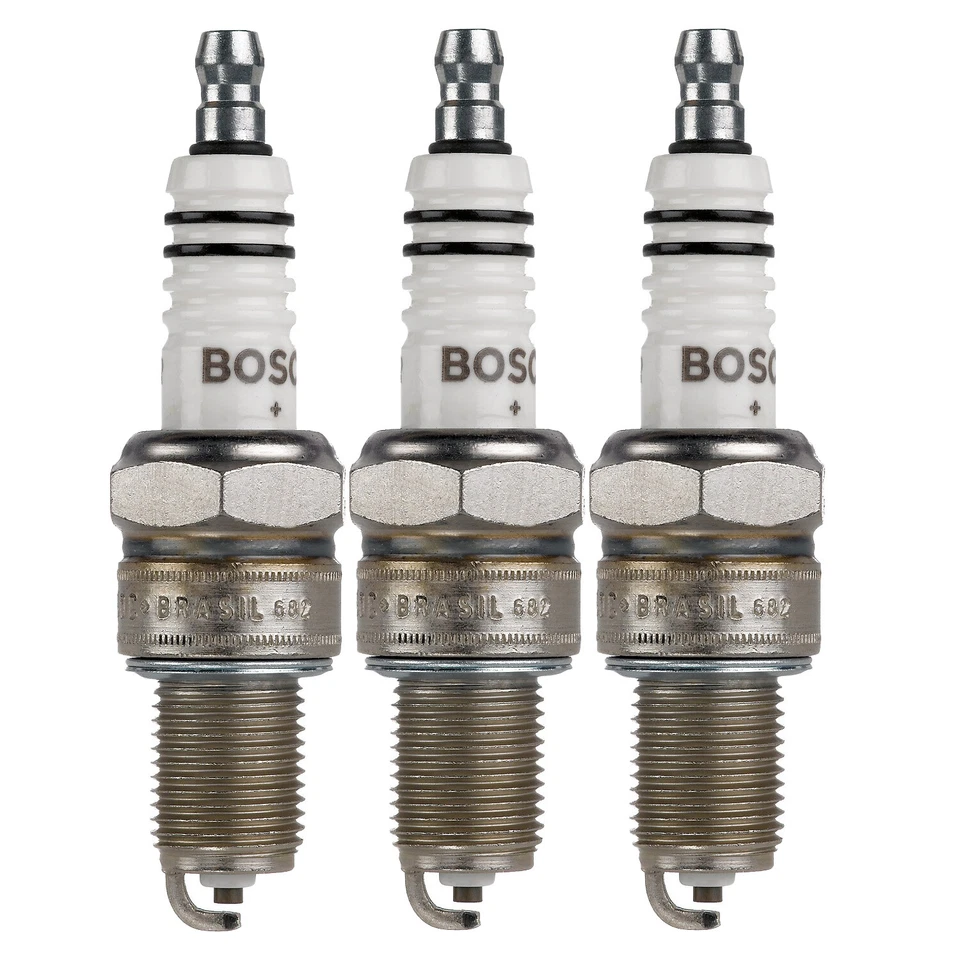 Conjunto de vela de ignição de níquel Bosch (3 peças) para Subaru Justy 1.2 L3 1991 - Imagem 1 de 1