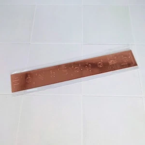 *NOT MISFIT* Rose Gold Metal Emoti Ruler cute sold out TheCoffeeMonsterzCo TCMC - Picture 1 of 1