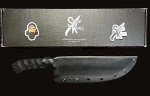 Fixed Blade Stroup BK1 8" Blade Black G10 Kydex Sheath Made in USA DH-1653 - Picture 1 of 15