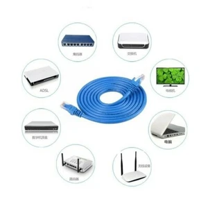 Ethernet Internet RJ45 Network LAN Cable Cord Wire Male To Male Connector - Picture 1 of 14