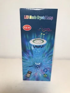 Crystal LED Music Lamp Remote Control Color Changing USB Charge R G B Untested - Picture 1 of 7