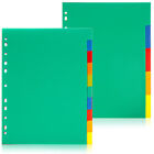 Kolorowe przegrody segregatorów A5 15szt luźny notatnik liściowy