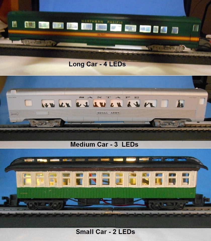 Complete HO Passenger car lighting system kit with Electric Pickup wheels set - Image 1 of 4