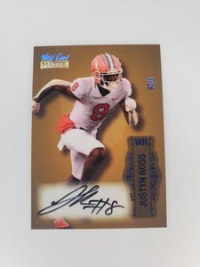 Justyn Ross 2022 Wild Card Matte Blue Auto 1/25! 🔥💎 #MB-A
