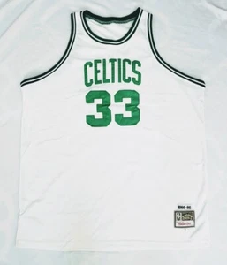 Larry Bird Mitchell & Ness Swingman Boston Celtics 1985-86 Jersey - White SZ 56 - Picture 1 of 5