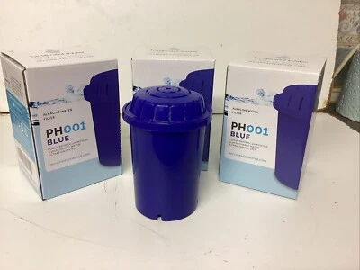 PH001 X3 Alkaline Filter pH Recharge Restore Refresh Invigorated Water Blue BNIB - Image 1 of 4