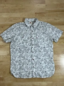 Chemise à manches courtes florale homme boutonnée taille Large - Photo 1/5