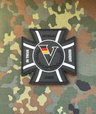 PVC Patch Bundeswehr Veteran - In Treue gedient Kreuz, Schwarz, Morale Aufnäher