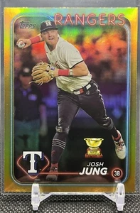 2024 Topps Series 2 JOSH JUNG Gold Foil Rookie Cup! - Texas Rangers - Picture 1 of 2