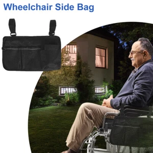 Wheelchair Side Bag with Reflective Strap Large Capacity Wheelchairs teRHW - Picture 1 of 12