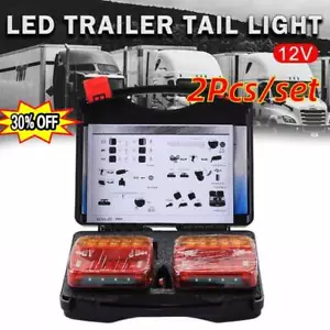 2X-7Pin-LED Magnetic Wireless Trailer-TailLight Kit For-Trailer/Truck Automotive - Imagen 1 de 14