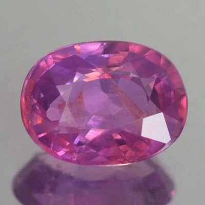 1.23CT CERTIFIED AA UNHEATED OVAL PINK SAPPHIRE NATURAL - Image 1 of 4