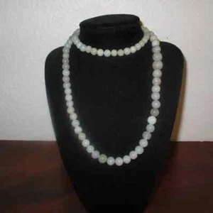 Collana di perle di giada antica 28" - Foto 1 di 3
