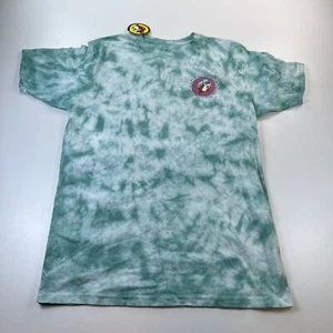NEW NWT Bucees Shirt Adult Large Green Tye Dye Crew Neck Tropical Funny Casual - Picture 1 of 7