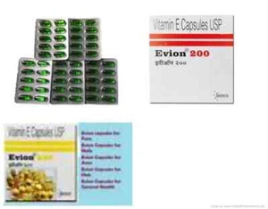 Evion Vitamin E Capsule For Face Hair Acne Nails (Choose Pack) - Free Shipping - Picture 1 of 5