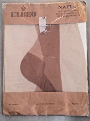 Echte Vintage ELBEO Nylons Perlons 20 den Gr. 10 Nylonstrümpfe Stockings - Bild 1 von 2