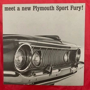 1962 Plymouth "SPORT FURY" - Original Car Dealer Sales Brochure / Catalog - Picture 1 of 3