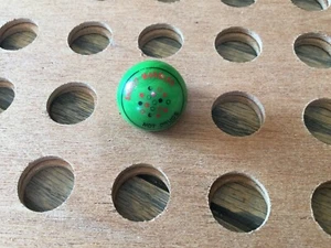 Vintage | "Shoot Marbles Not Drugs" | Red & Black Print on Green Marble - Picture 1 of 4