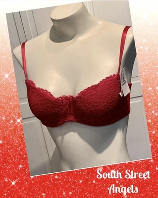 WACOAL b.tempt'd 953144 ROJO PERSA ~ SUJETADOR CON AROS CIAO BELLA BALCONETTE ~ 38D Foto 1 de 4