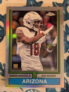 Marvin Harrison Jr RC 24 Topps Chrome 1974 Refractor Cardinals Rookie - Picture 1 of 2
