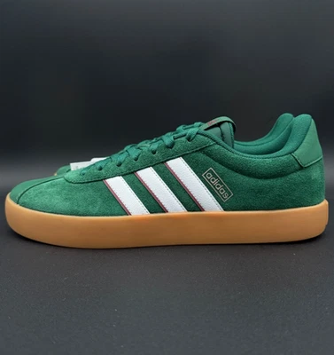 Adidas VL Court 3.0 Dark Green White Mens Athletic Sneaker Mens #790 - Image 1 of 4