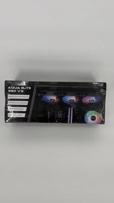 Aqua Elite 360 V3 AIO Liquid Cooler –360mm– BRAND NEW SEALED – RGB Magnetic Fans - Image 1 of 4
