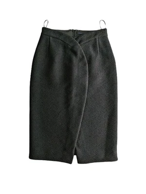 Proenza Schouler Pencil Textured Skirt W26 Wool Viscose Black Made in Italy VGC - Image 1 of 4