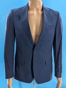 Original PENGUIN Men's Osmans Wool Poly Blend Slim Fit Suit Jacket Blue Sz. 38R - Picture 1 of 14