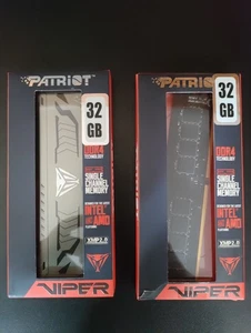 Patriot Viper Steel RAM DDR4 3600 Mhz 64GB (2x32GB) C18 usata - Afbeelding 1 van 2