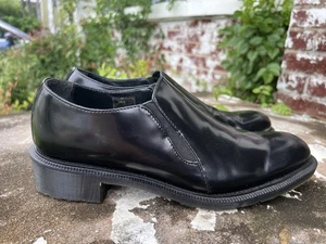 Mocasines Dr. Martens Rosyna de cuero liso pulido negro para mujer talla 11 EE. UU. - Imagen 1 de 14