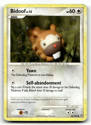 Bidoof 54/100 Normal Common Stormfront HP - Image 1 of 2